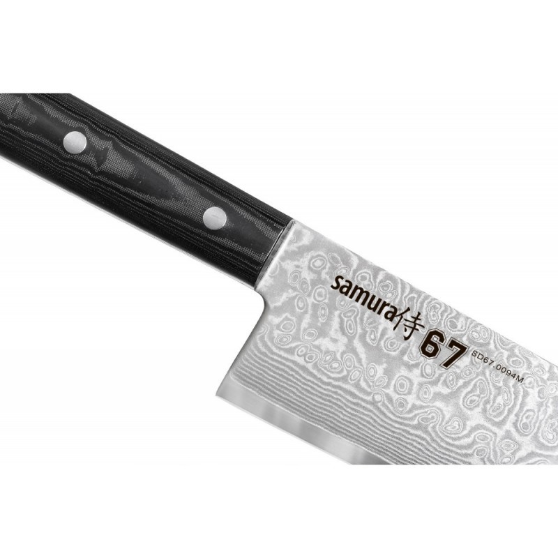 Samura 67 Damaskus Santoku Messer aus Damaststahl 17,5 cm