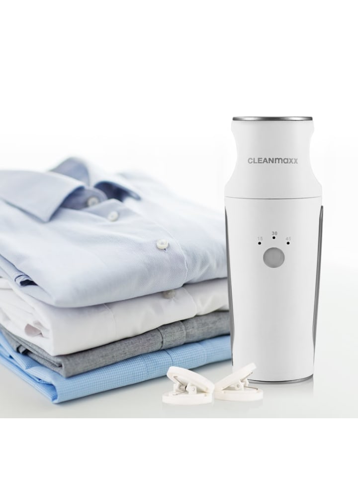 CLEANmaxx Hemden- & Blusenbügler Kompakt 3 Stufen Trocknungszeit weiß/silber günstig kaufen onesize
