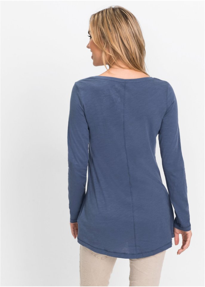 Langarmshirt mit Rundhalsausschnitt