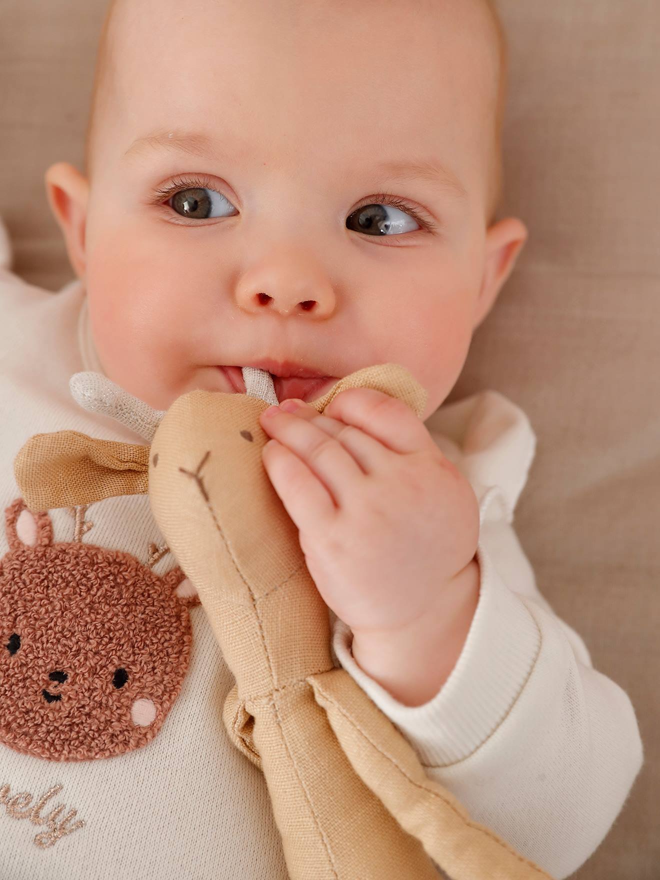 Ensemble bébé sweat et pantalon chocolat