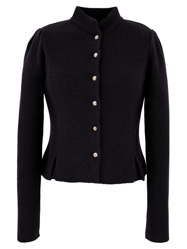 AlpSpur Strickjacke BIOSTYLE2 in schwarz günstig kaufen