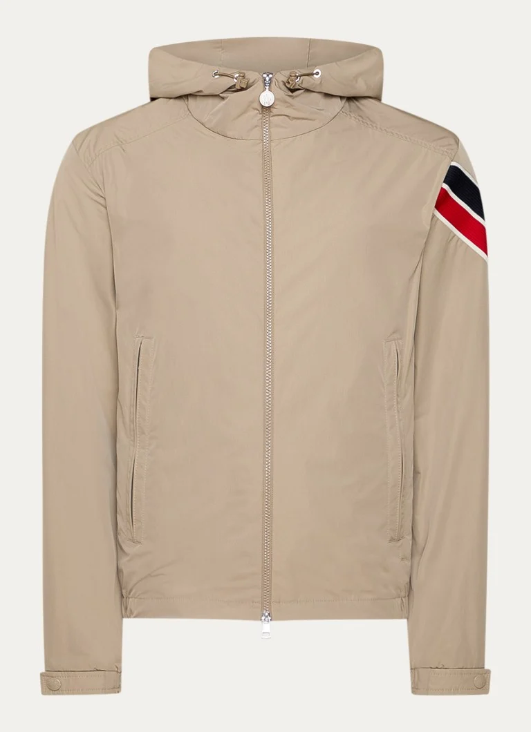 Moncler Claut windbreaker with logo and hood