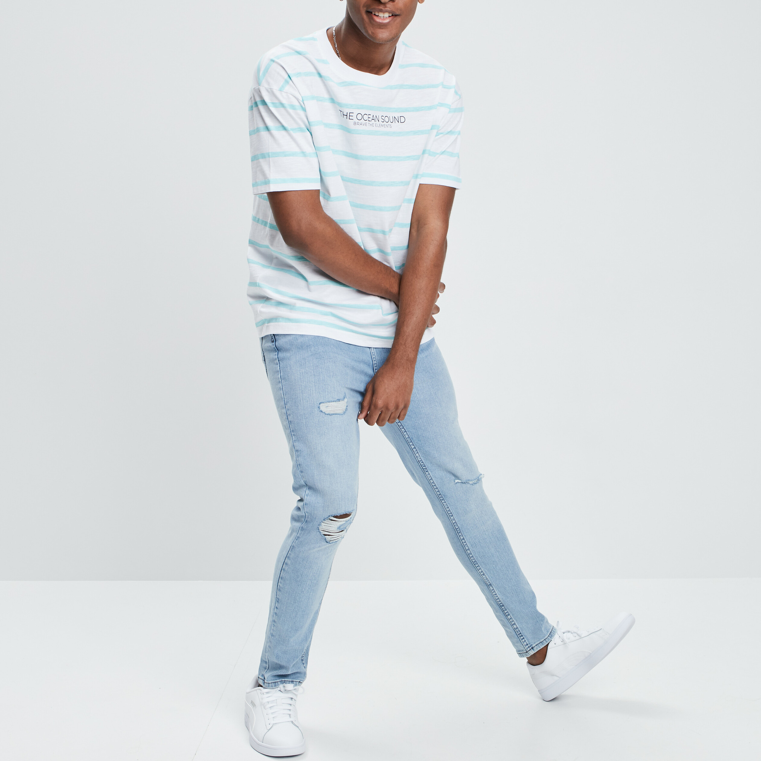 T-shirt manches courtes Creeks ecru homme | La Halle