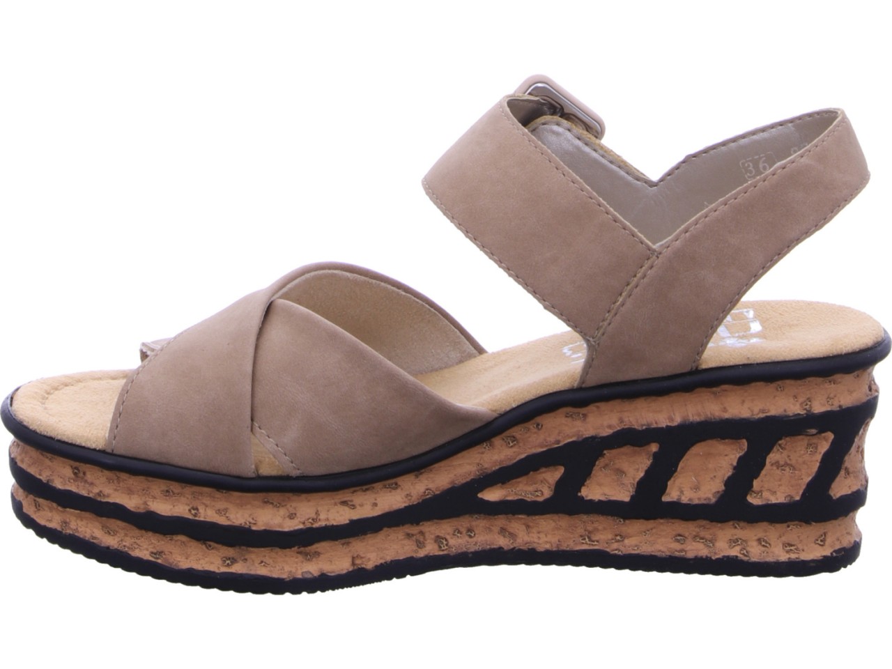 RIEKER Klassische Sandalen beige