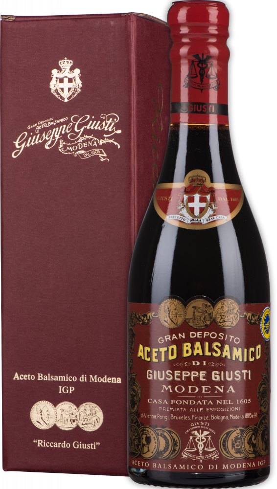 Giuseppe Giusti Aceto Balsamico di Modena Riccardo Giusti 0,25 Liter im Geschenkkarton