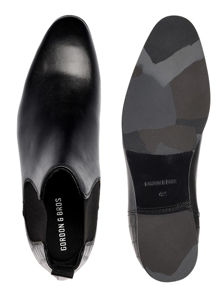 GORDON & BROS Leder-Chelsea-Boots ''Rome'' in Schwarz günstig kaufen