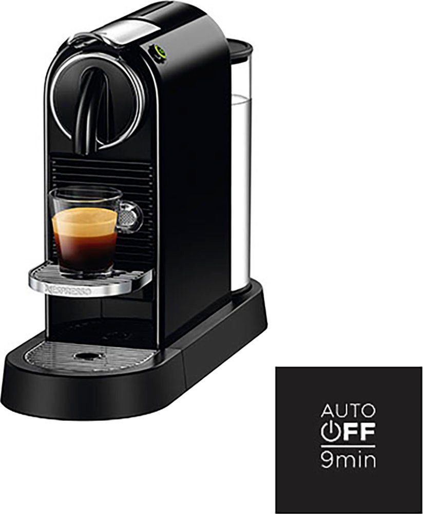 Nespresso Kapselmaschine CITIZ EN 167.B von DeLonghi, Black, inkl. Willkommenspaket mit 7 Kapseln