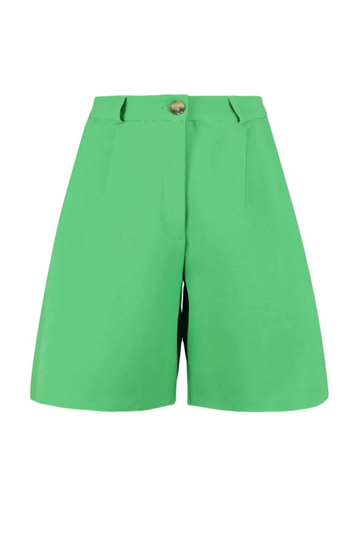 Trendyol Collection  Grüne, gewebte Shorts mit normaler Passform und Taschen TWOSS19WX0108