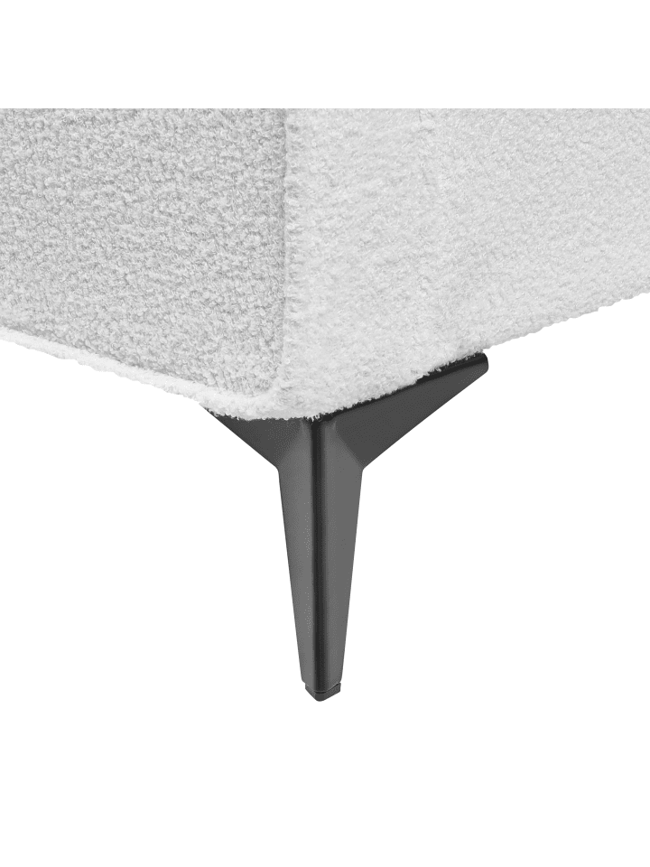 Beliani Doppelbett VALOGNES in Weiß/Schwarz - (W) 192 x (H) 109 x (L) 220 cm günstig kaufen onesize