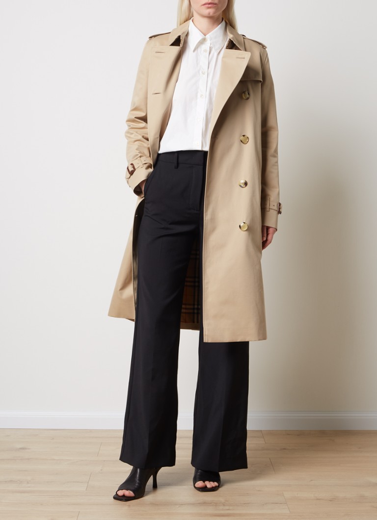Trench doppiopetto Burberry Kensington con cintura