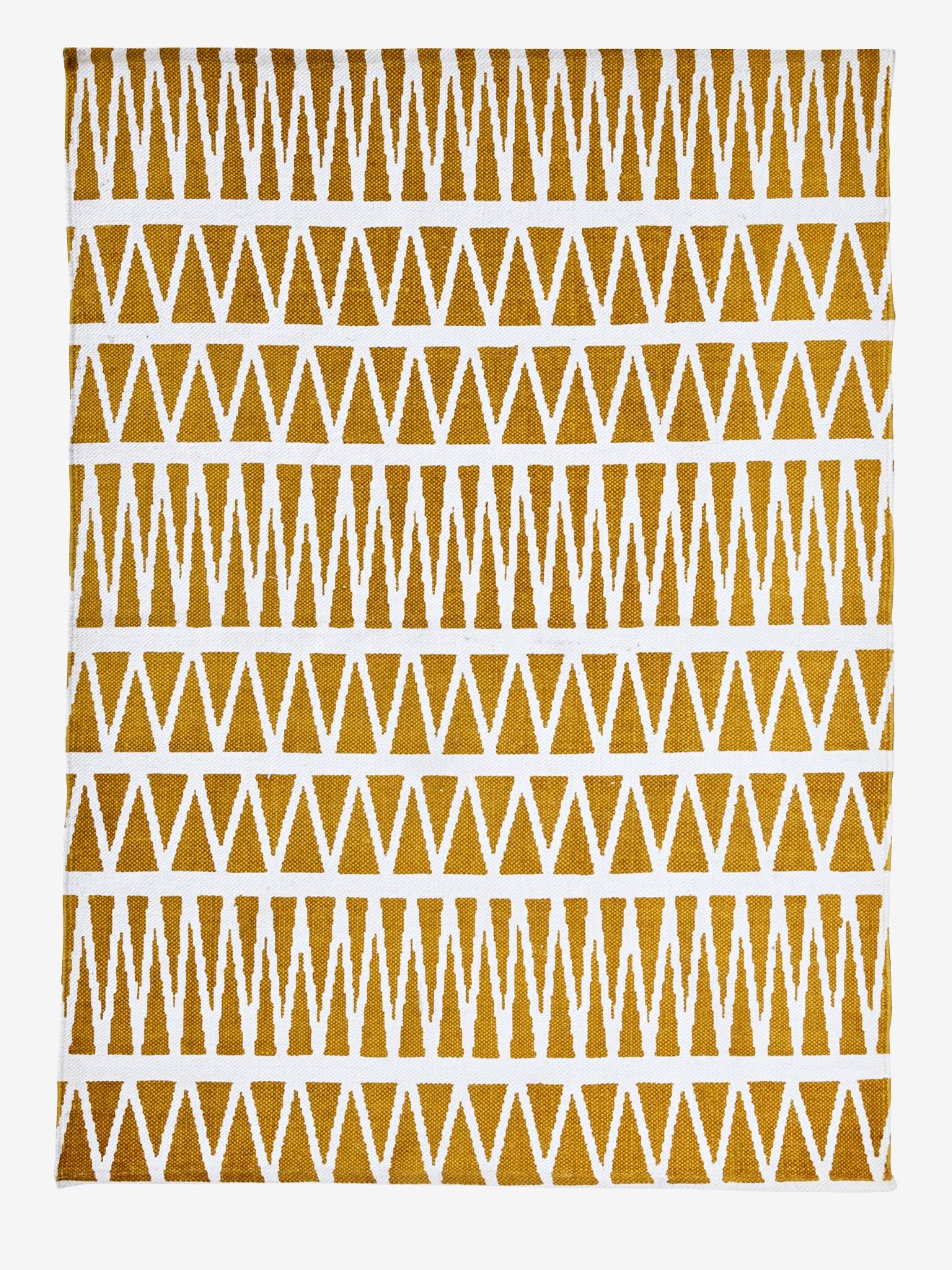 Tapis Savana jaune imprimé