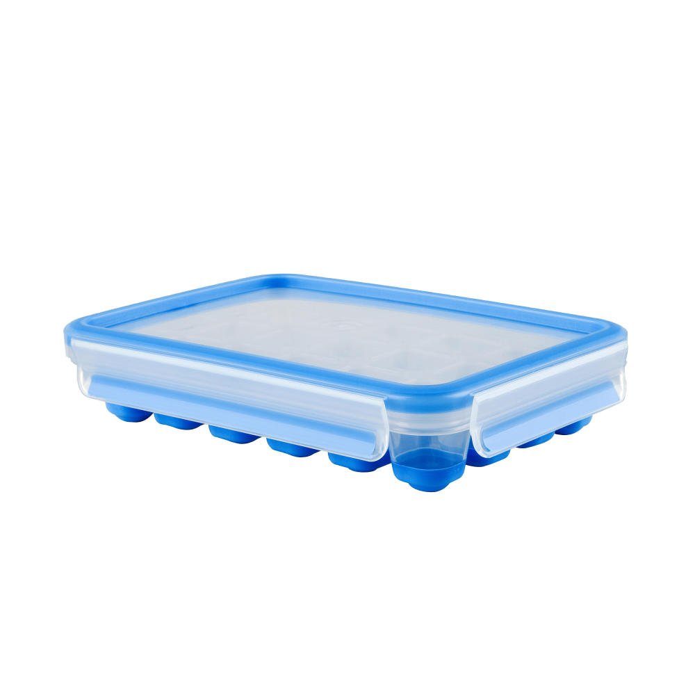Emsa Eiswürfelbehälter Clip & Close 2.0 Eiswürfelbox Transparent, Kunststoff, (1-tlg)