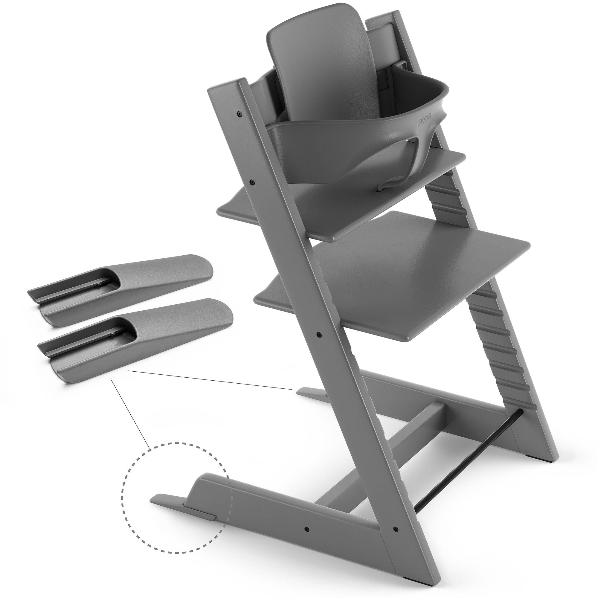Stokke Hochstuhl Tripp Trapp® Bundle bestehend aus Kinderhochstuhl mit Babyset