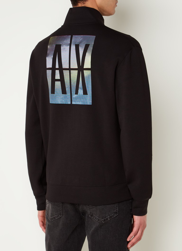 Armani Exchange sporta jaka ar logotipa apdruku