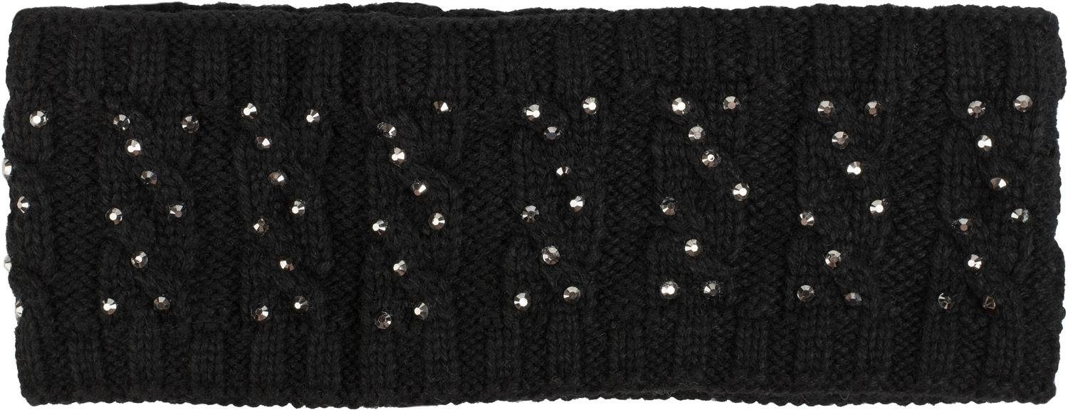 styleBREAKER Stirnband (1-St) Stirnband mit Zopfmuster & Strass
