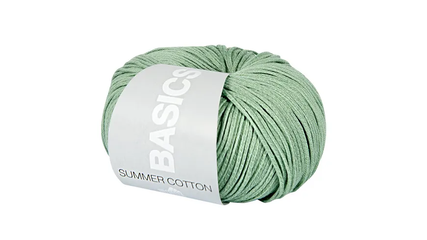 Lana Grossa Wolle Summer Cotton Basics 50 g 10 - Grün