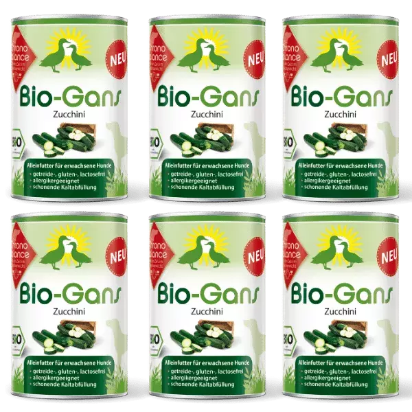 ChronoBalance Hundenassfutter ChronoBalance Alleinfutter Gans mit Zucchini 2,4 kg