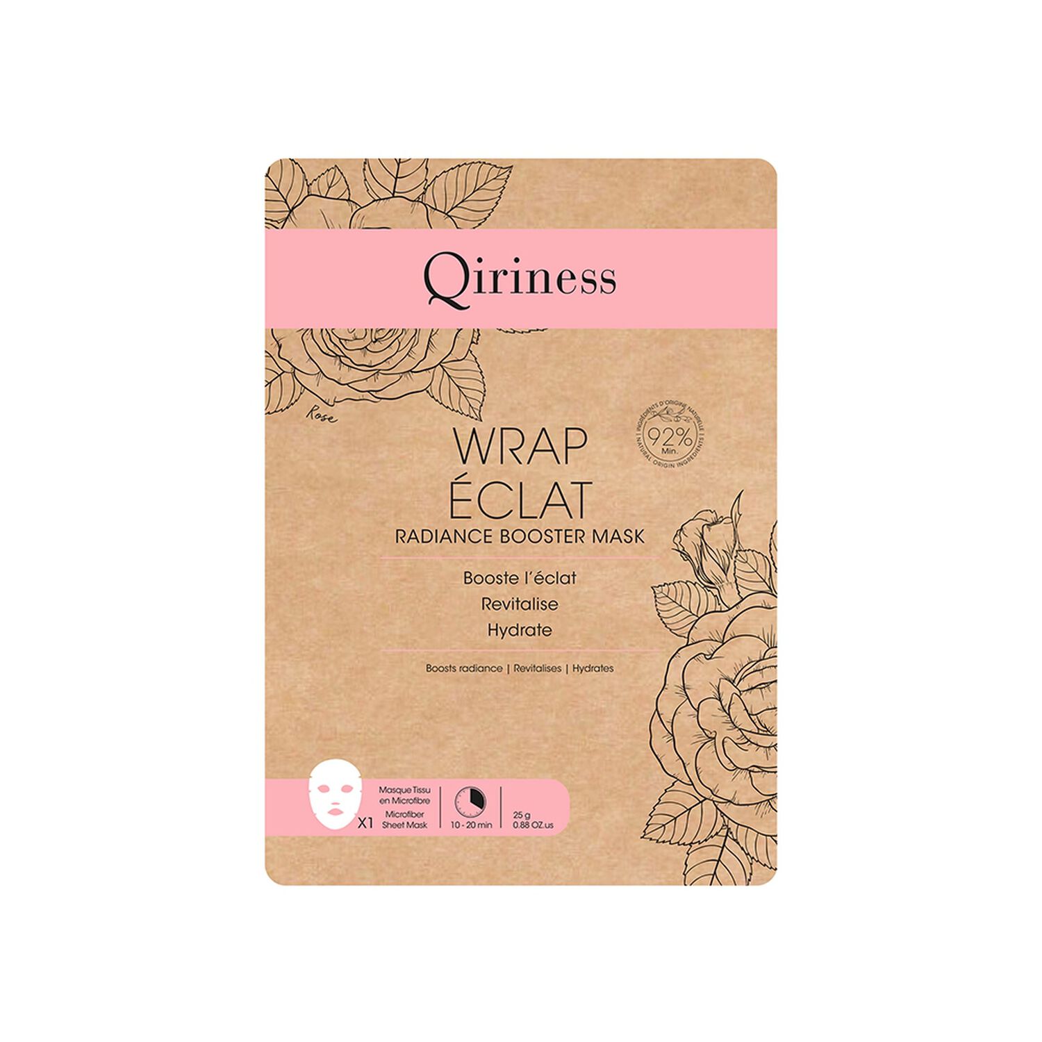 Qiriness Wrap Éclat Masque Microfibre Éclat