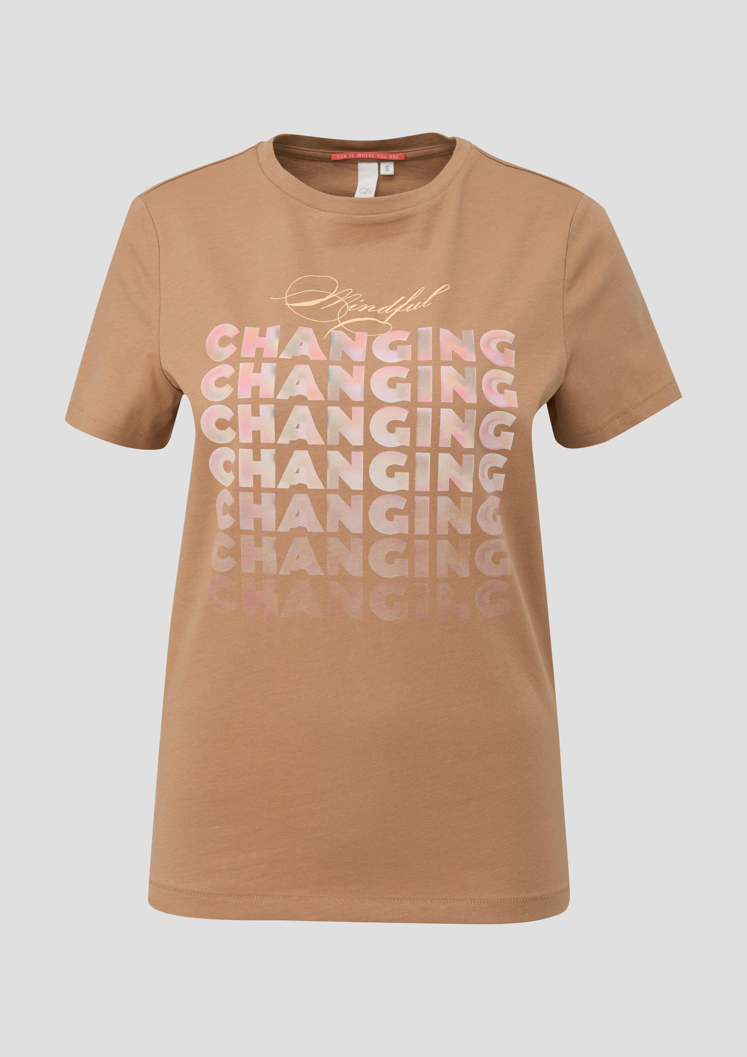 Baumwollshirt mit Frontprint  2141070-84D1