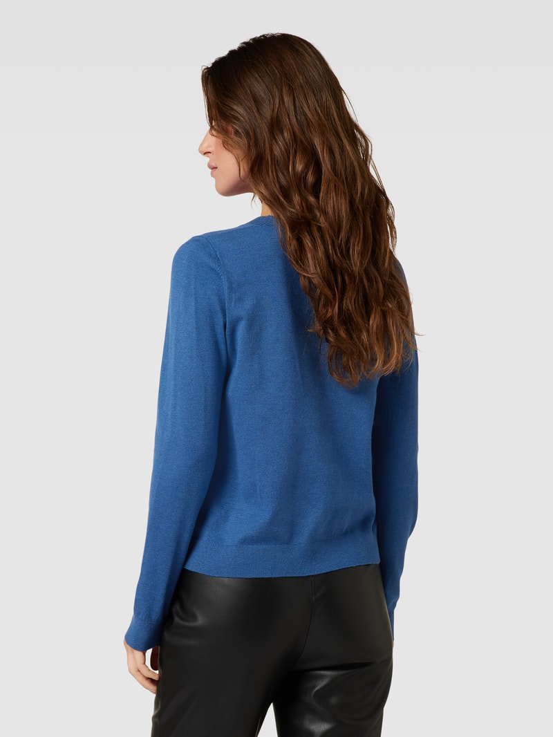 Strickpullover mit Rundhalsausschnitt in jeans