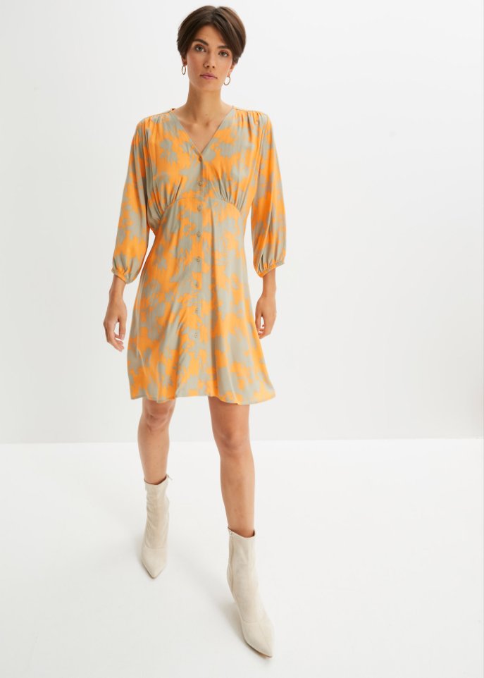 Webkleid mit Muster