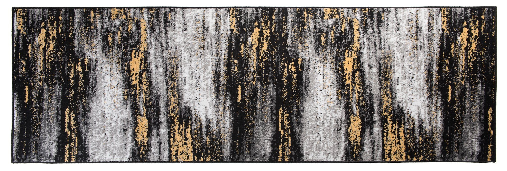Läufer Läufer Flurläufer Modern für Vorzimmer 70 cm Breit Grau Gelb, Mazovia, 70 x 100 cm, Kurzflor, Meterware, Höhe 8 mm, Kurzflor - niedrige Florhöhe