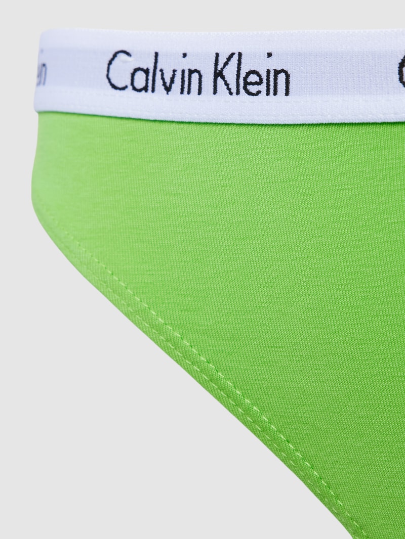 String mit elastischem Logo-Bund Modell 'CAROUSEL' in neon grün