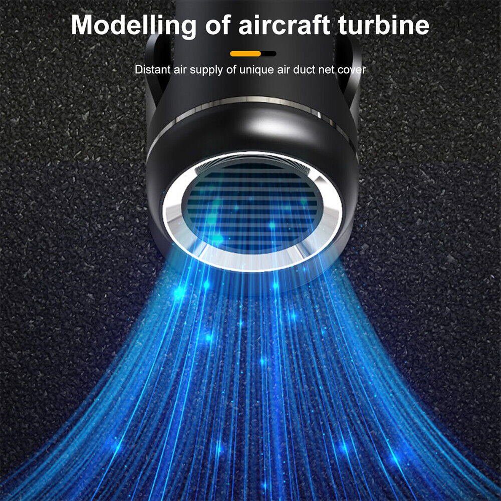 meeteu Heizlüfter 12V 200W Auto Heizung Luftheizung Defroster, 2 in 1 KFZ Truck Heizlüfter, Tragbare, 360° drehbar