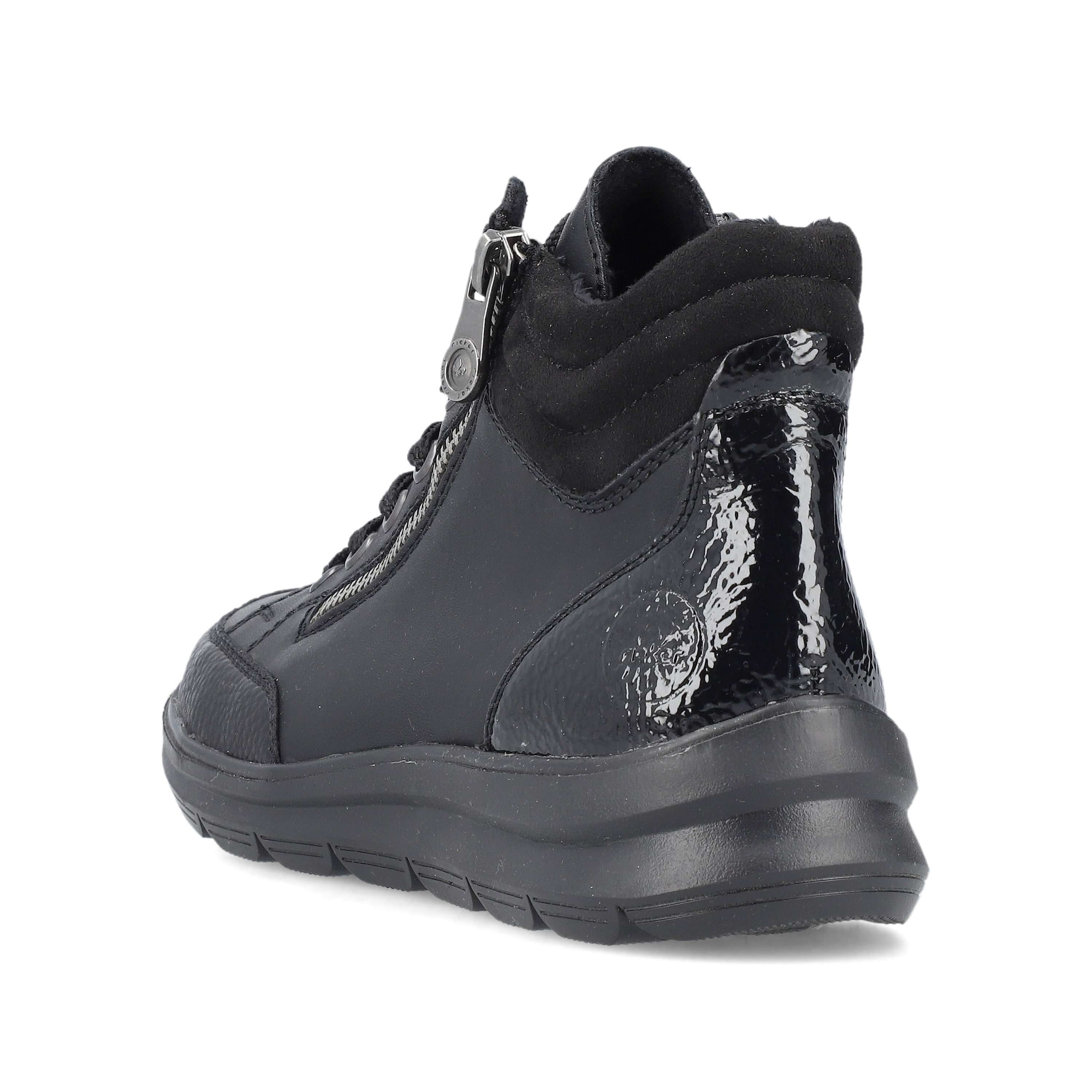 Rieker Damen Schnürschuhe tiefschwarz