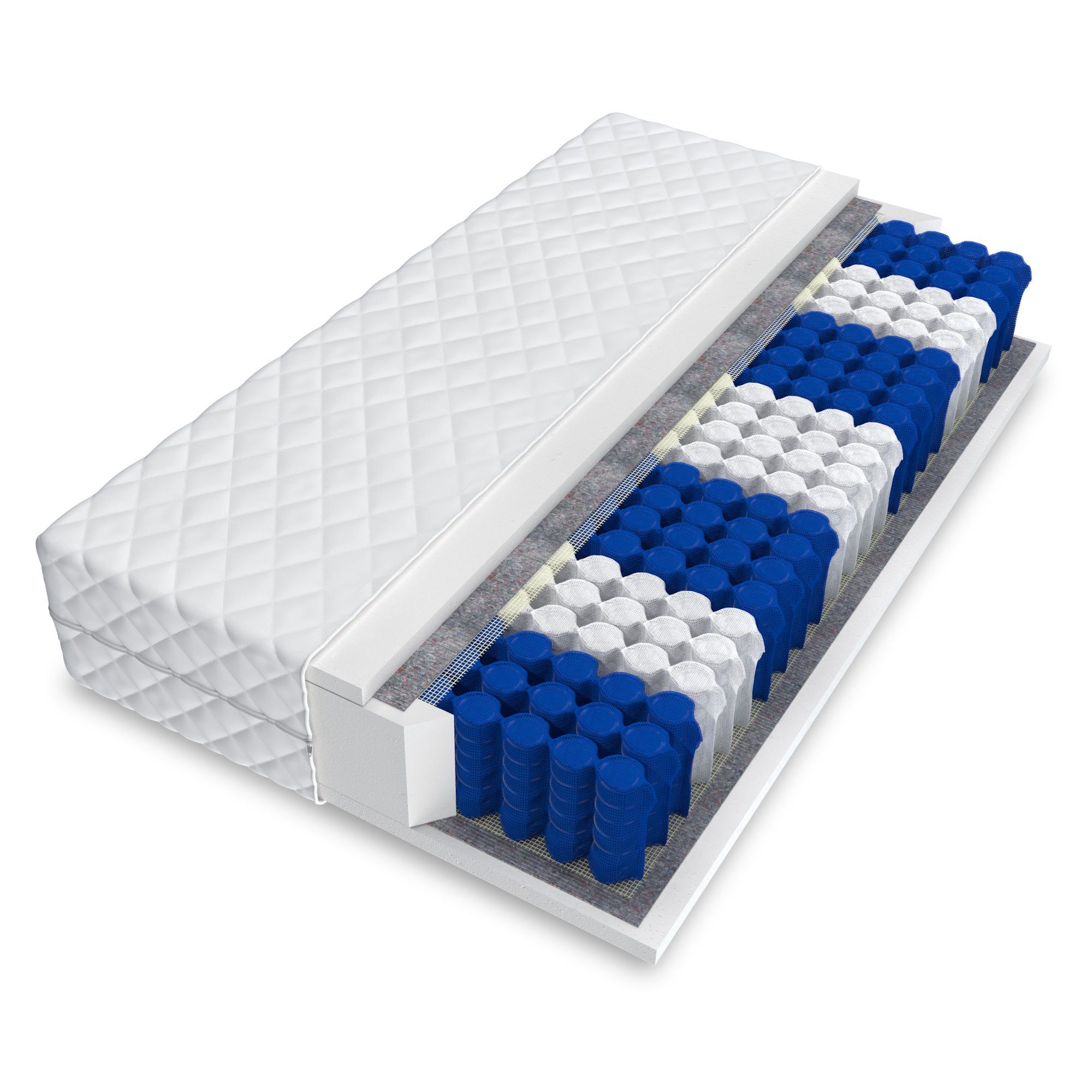 Taschenfederkernmatratze METIS, FDM, 16 cm hoch, (1), Wendematratze mit 7 Zonen H3
