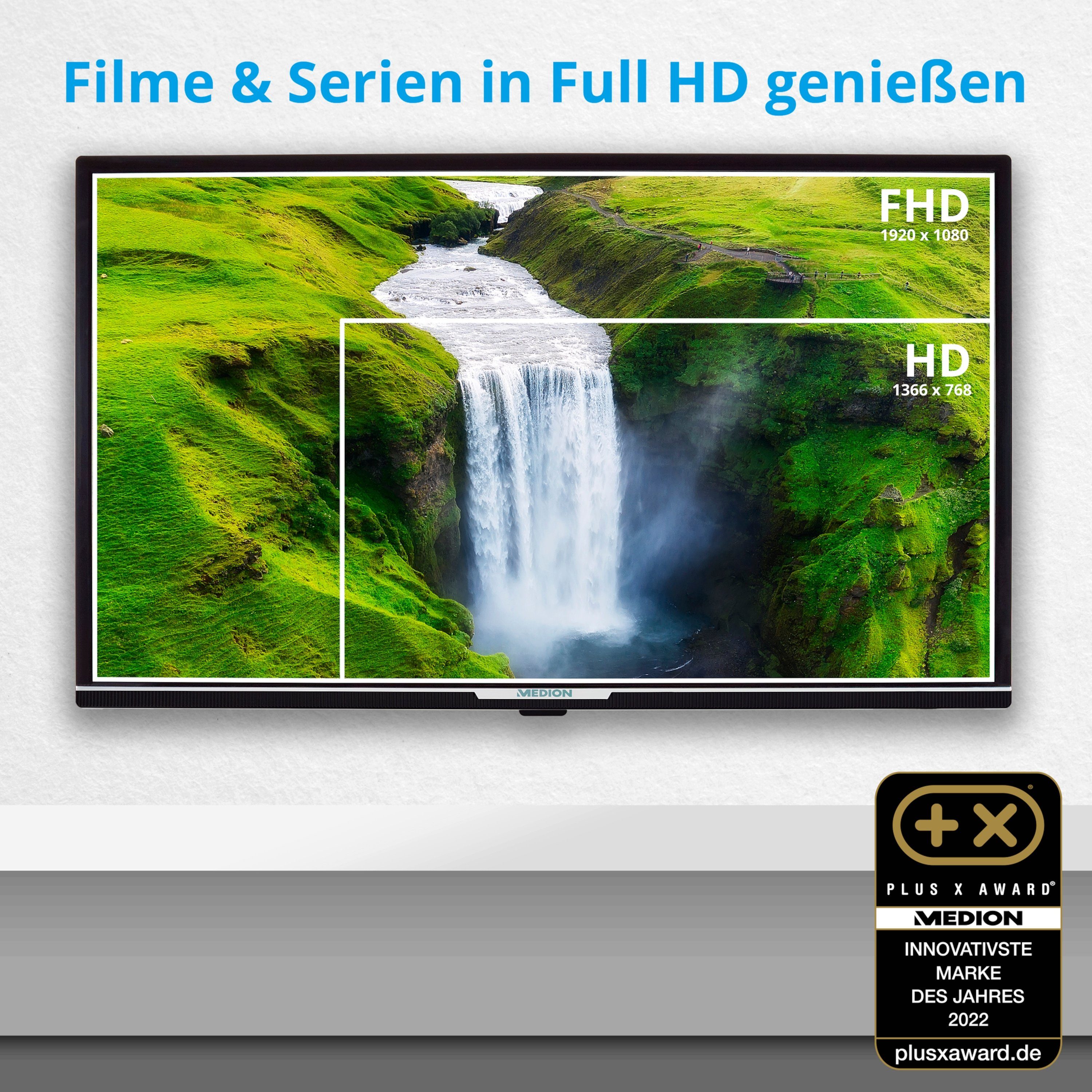 Medion® MD30042 LED-Fernseher (80 cm/31.5 Zoll, 1080p Full HD, Android TV, Full-HD Display 60Hz, MD30042)