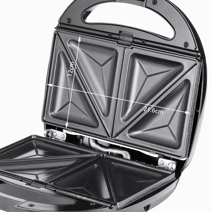 Monzana Kontaktgrill 3in1 Schwarz/Silber 800W