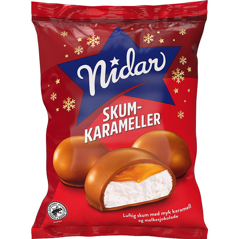 Nidar Skumkarameller 190 g Nidar