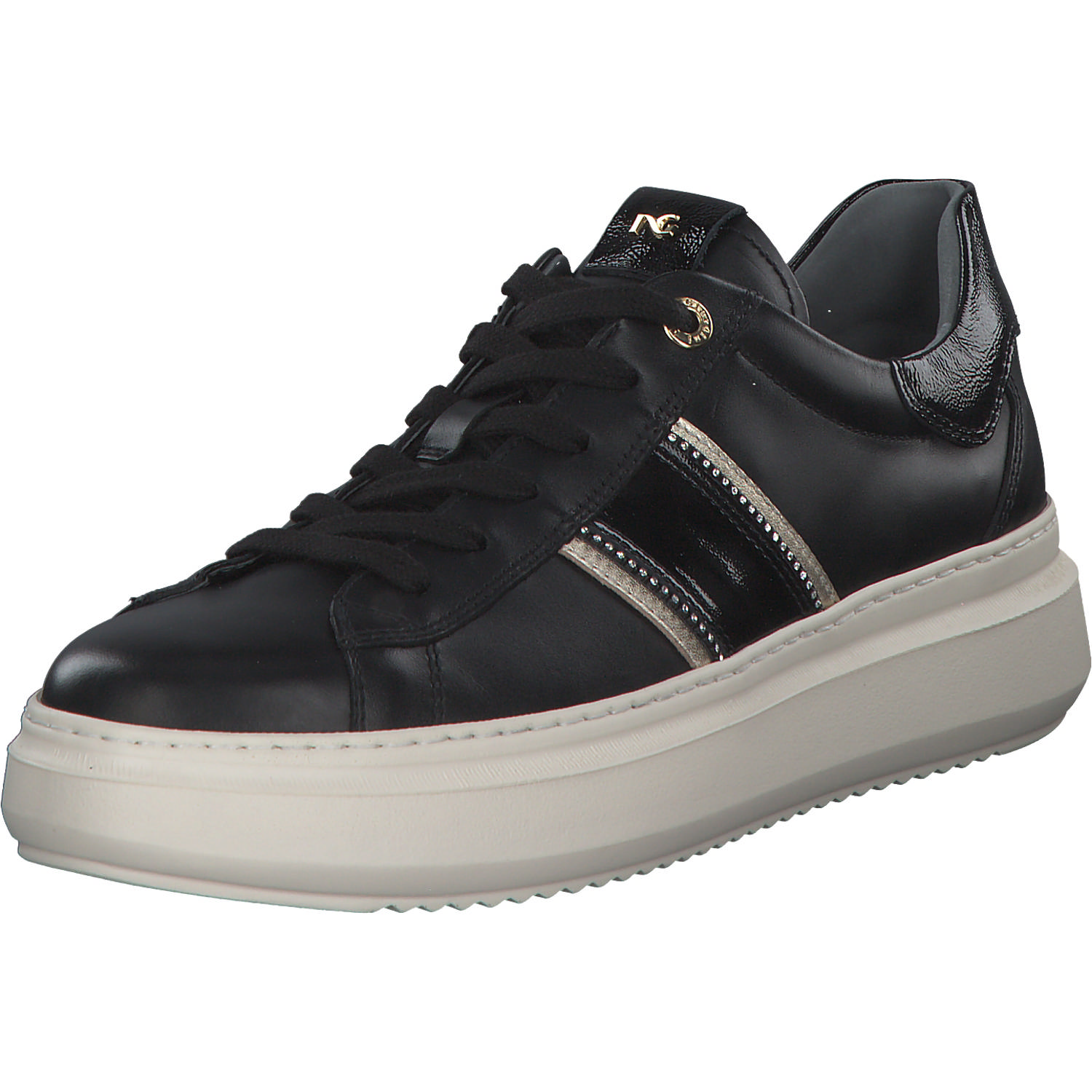 NeroGiardini I308430D, Schnürschuhe, Damen, Schwarz