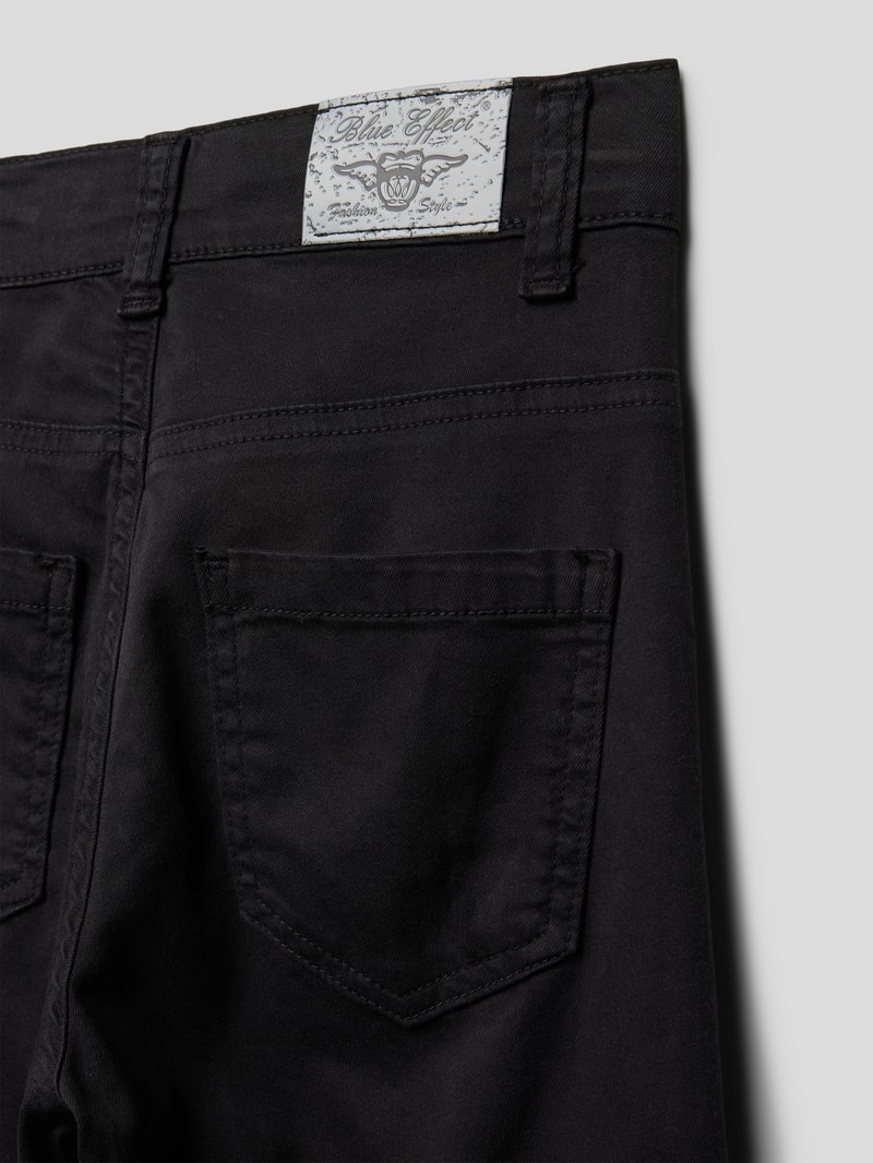 Cargohose mit Stretch-Anteil in schwarz