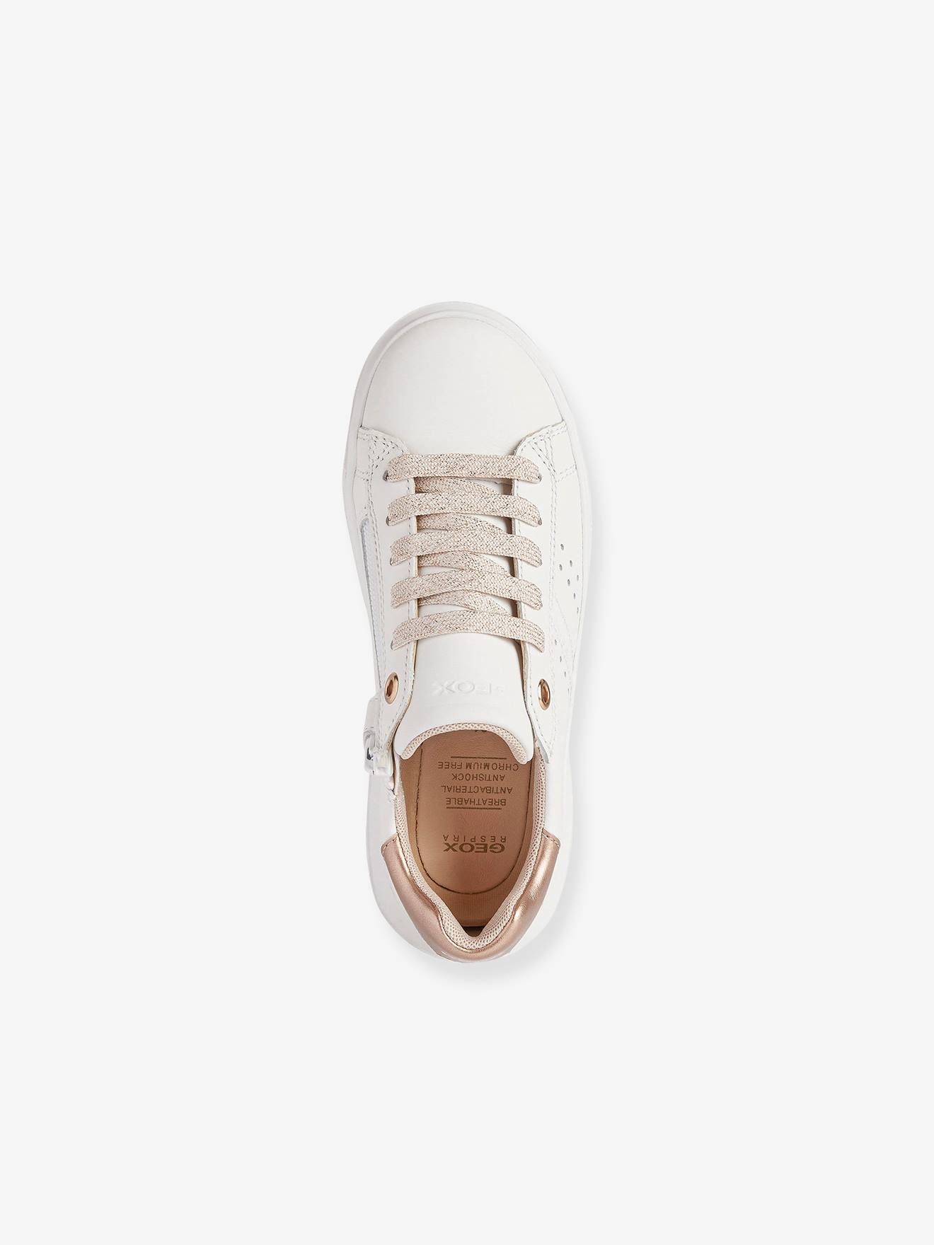 Geox Kinder Schnür-Sneakers mit Reißverschluss J Nettuno Girl GEOX - weiß