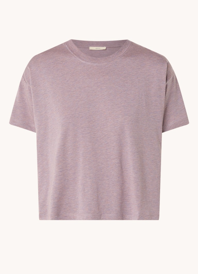 Sessùn Too T-shirt in lyocell blend with heathered design