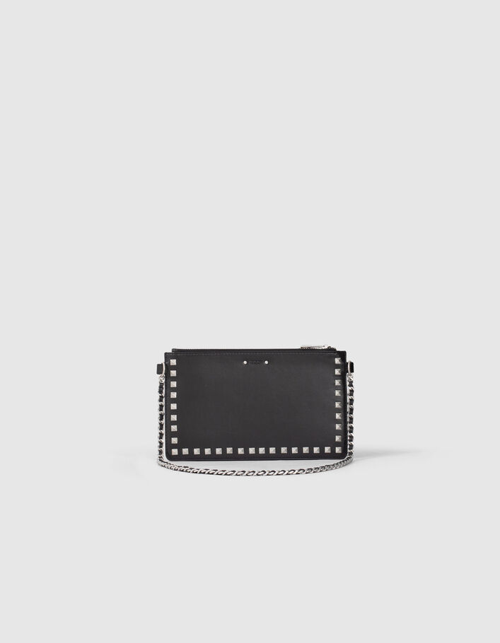 La pochette 111 en cuir d'agneau rock femme