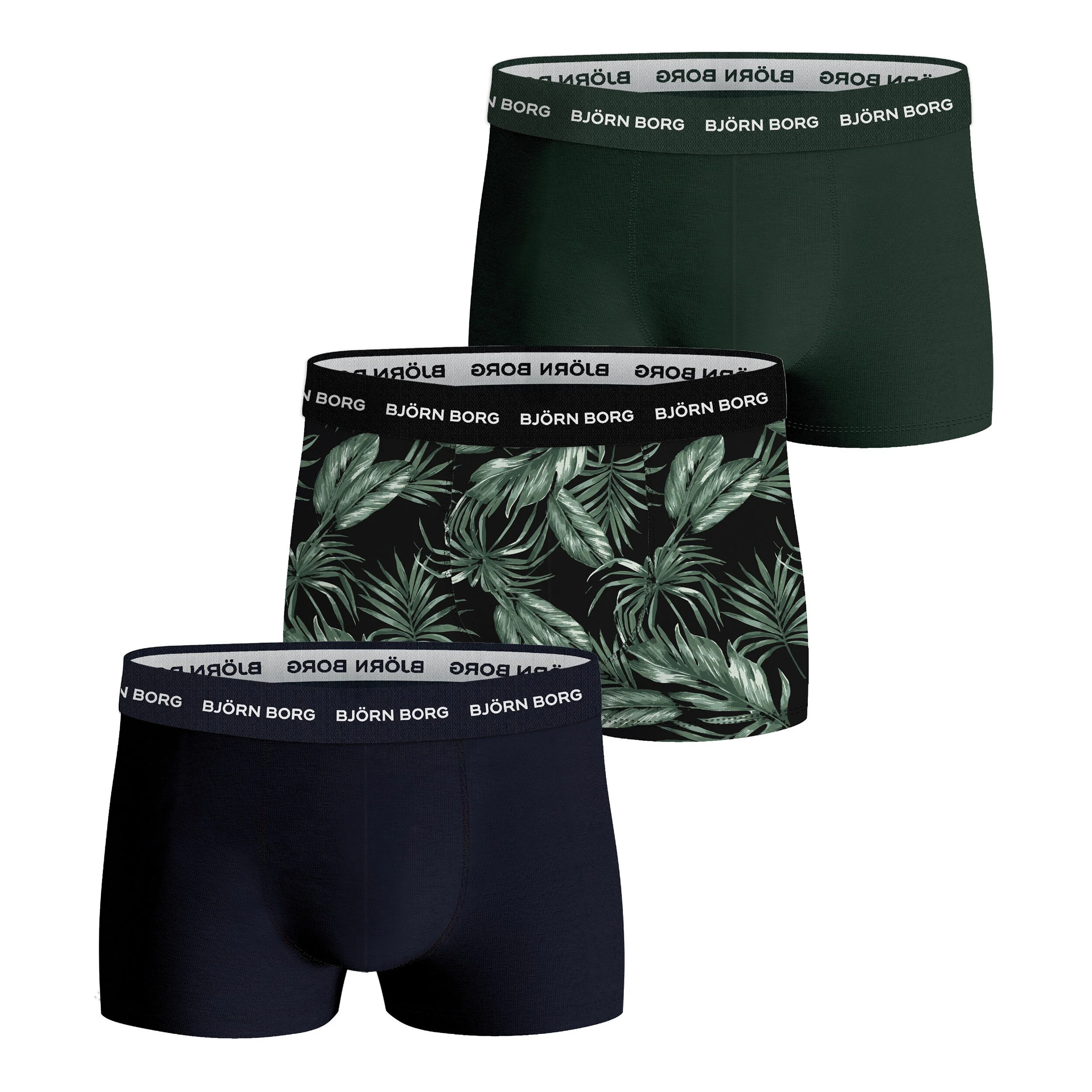 Cotton Stretch Trunk Boxer Short 3er Pack Herren - Mehrfarbig