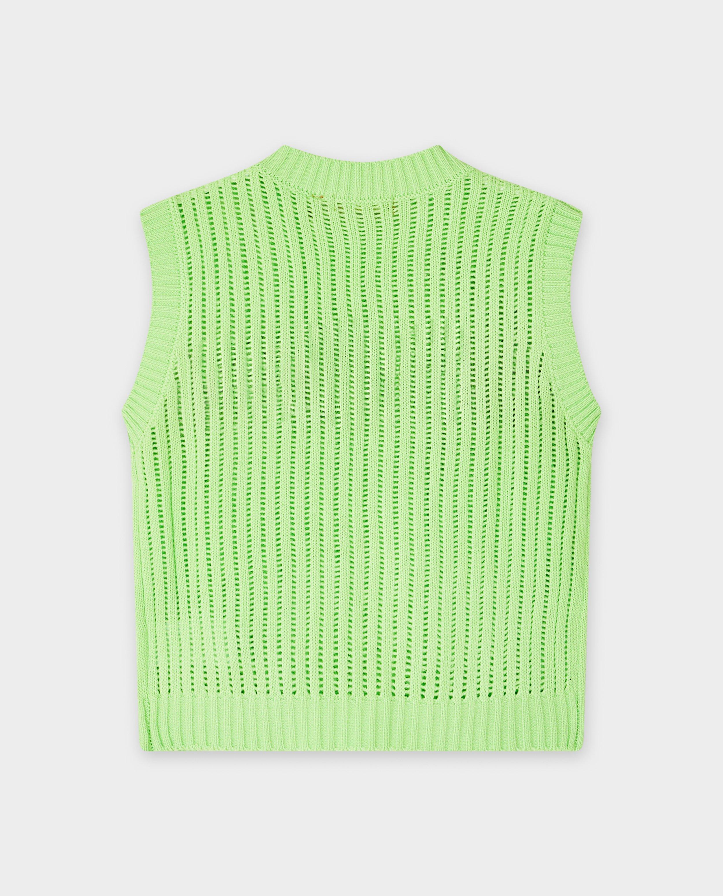 Top tricotat Likeflo cu portocaliu verde deschis
