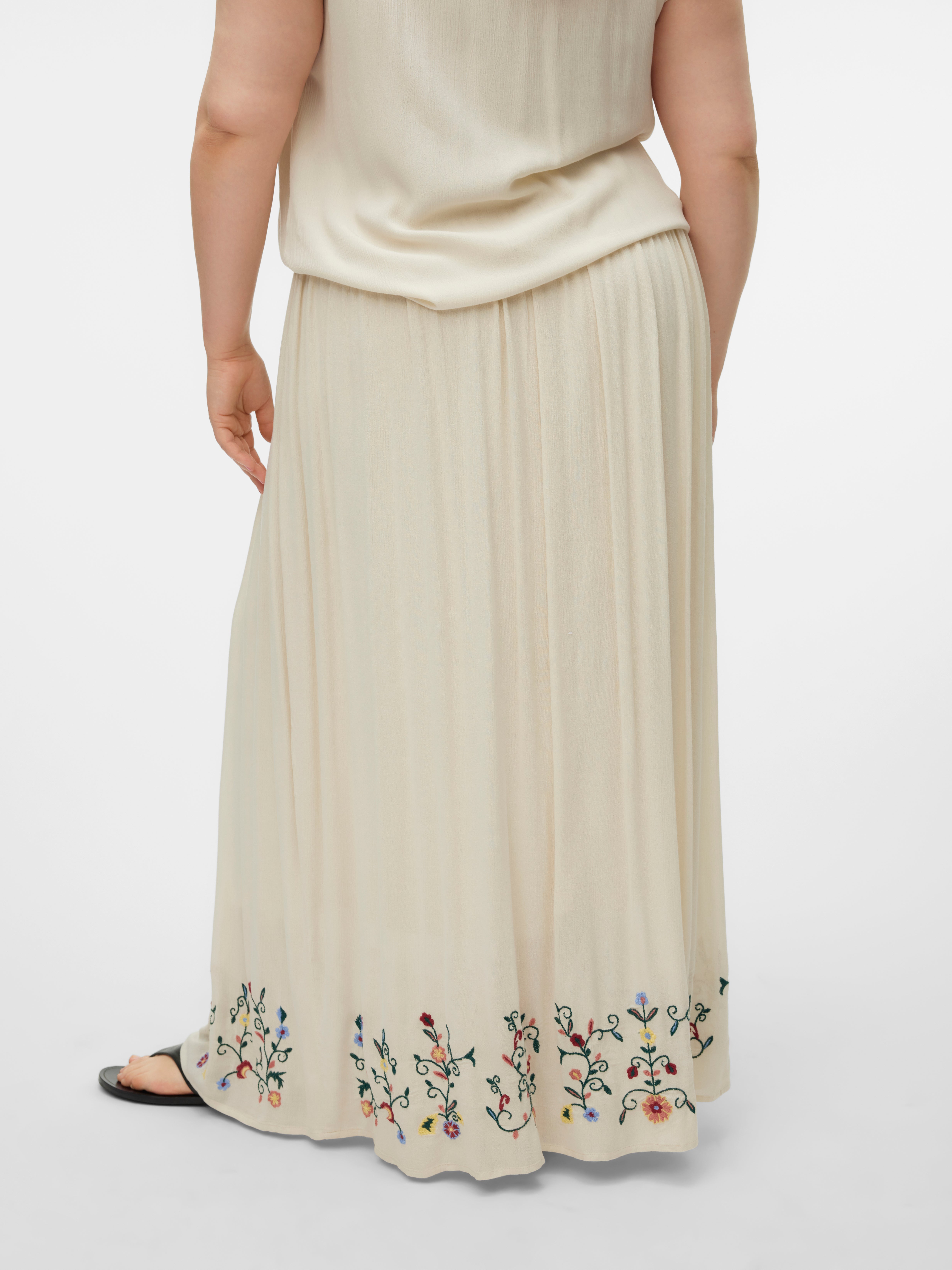 VMSINA Hohe Taille Langer Rock