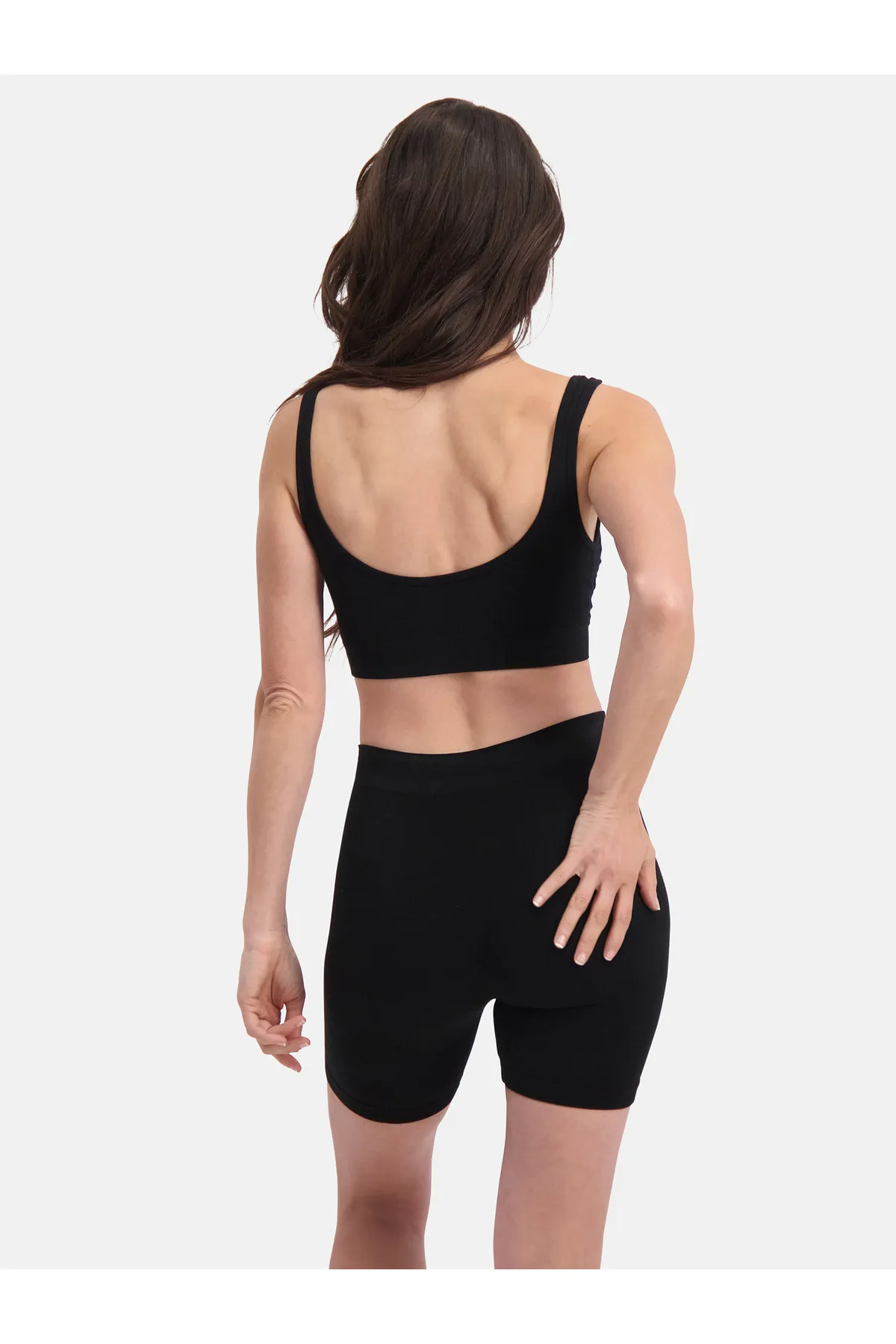 Bamboo Basics  Kurze Sporthose - Schwarz - Hoher Bund