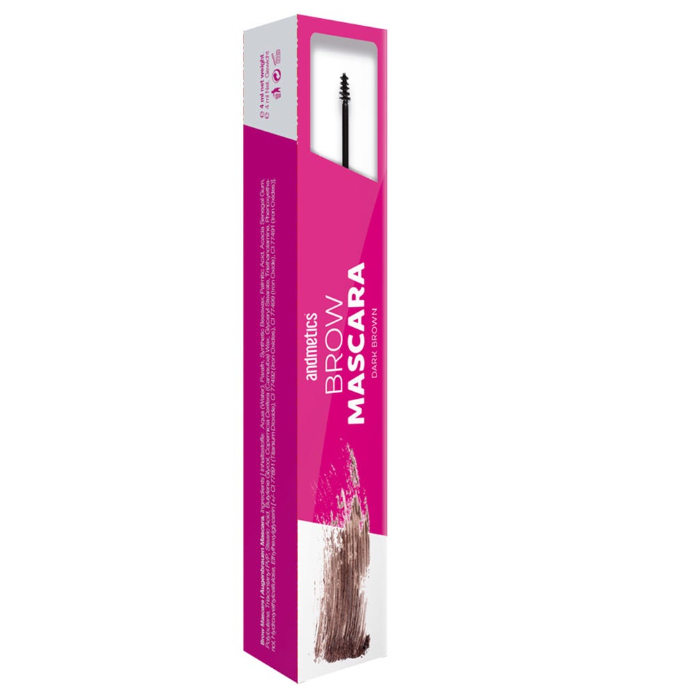 andmetics Brow Mascara Dark Brown 6,5 ml