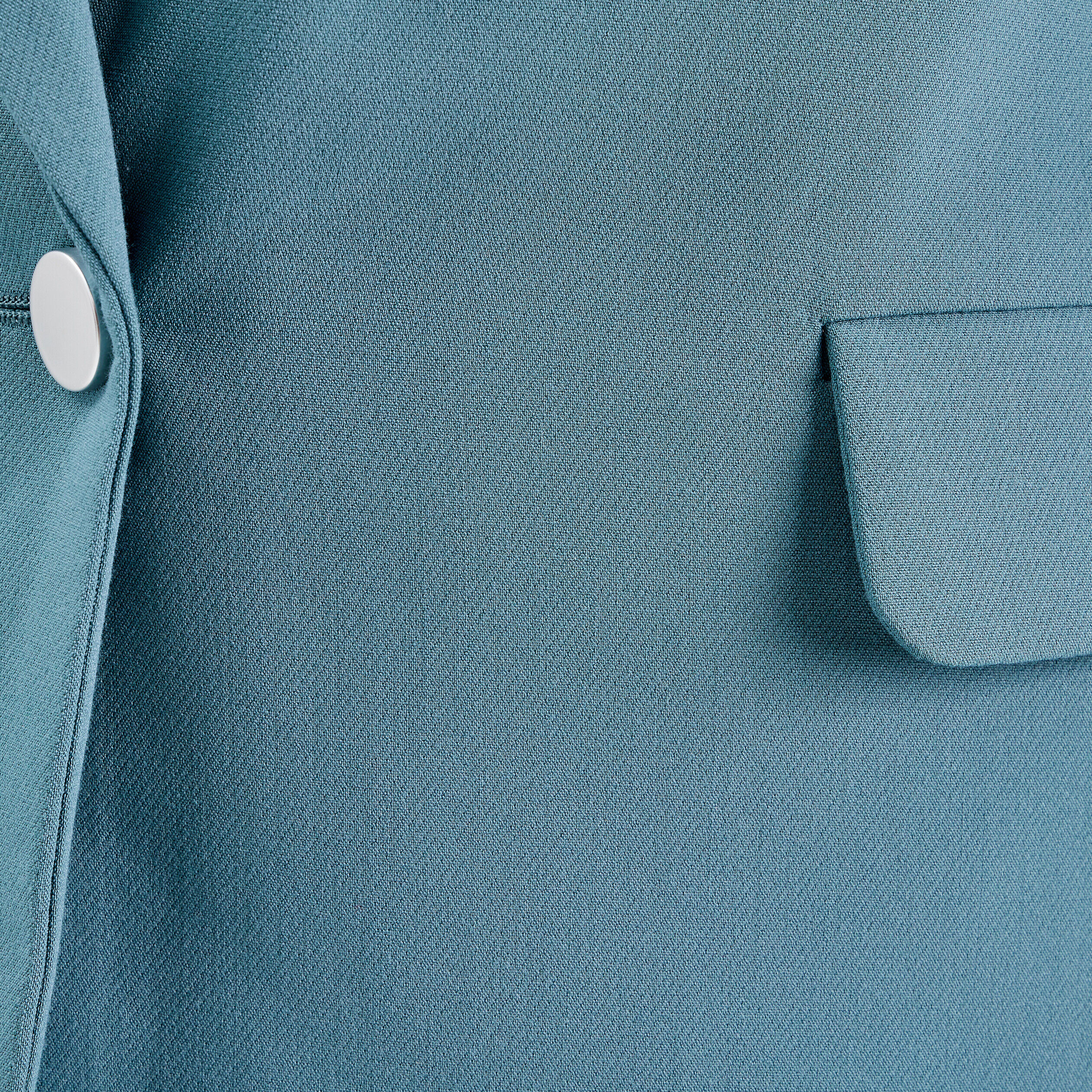 Veste blazer droite fluide vert foncé femme | Cache Cache