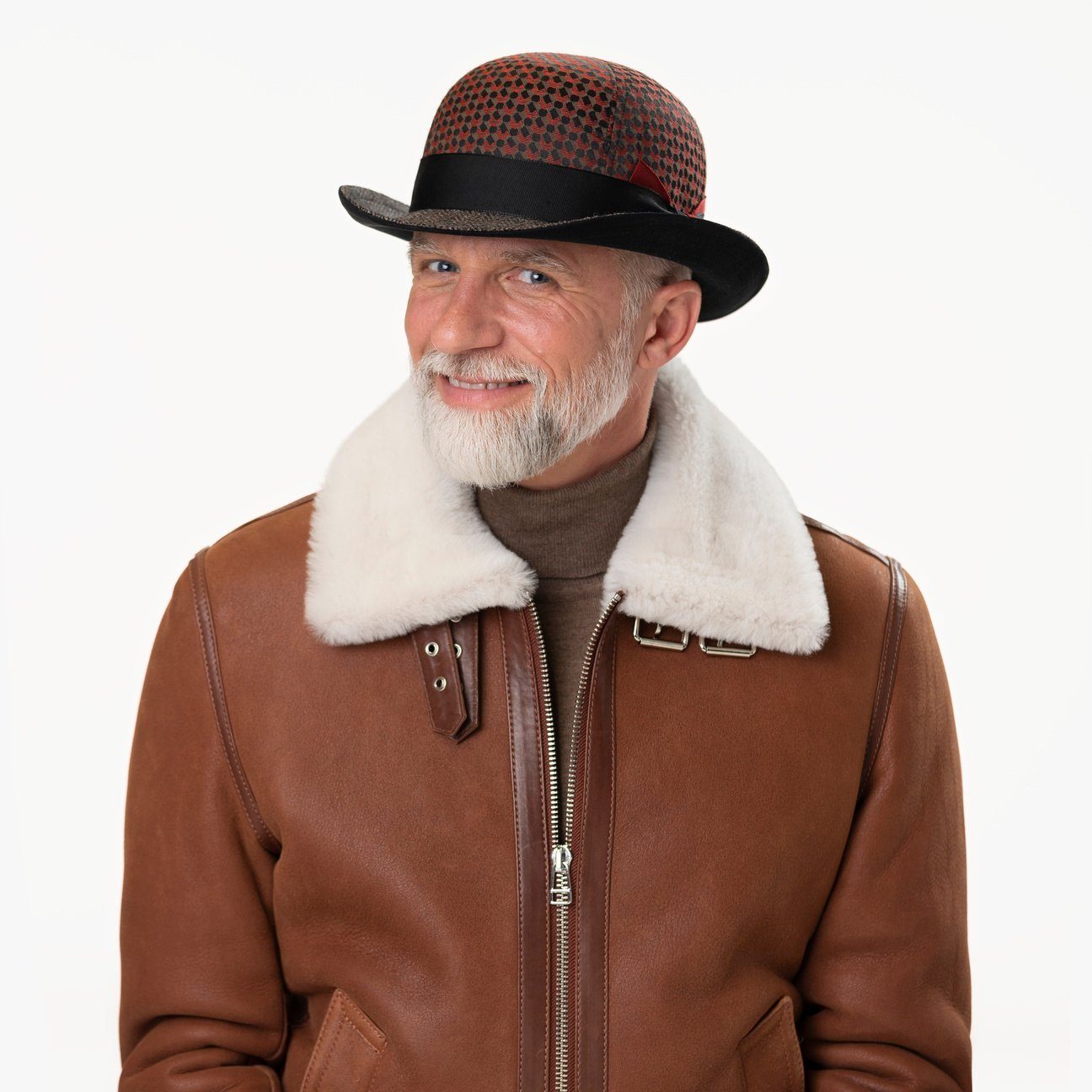 Alfonso D´Este Outdoorhut (1-St) Bowler mit Futter, Made in Italy