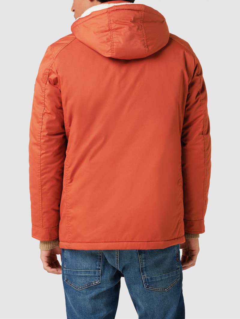 Parka mit Reißverschluss in rostrot
