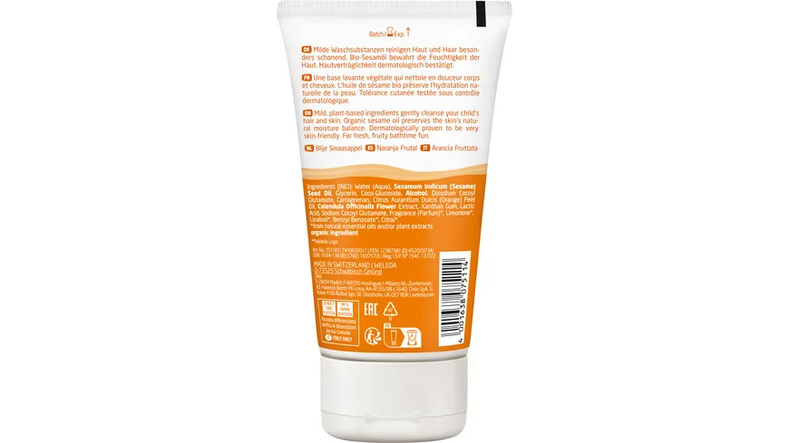 WELEDA Kids 2in1 Shower & Shampoo Fruchtige Orange 150 ml