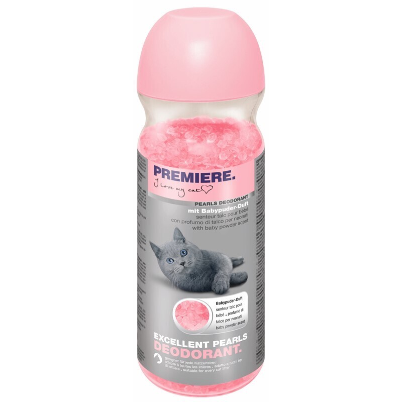PREMIERE Katzenstreu PREMIERE Excellent Pearls Deodorant Babypuder 250g