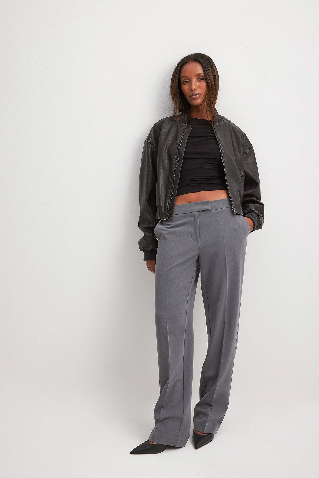 Anzughose mit niedriger Taille