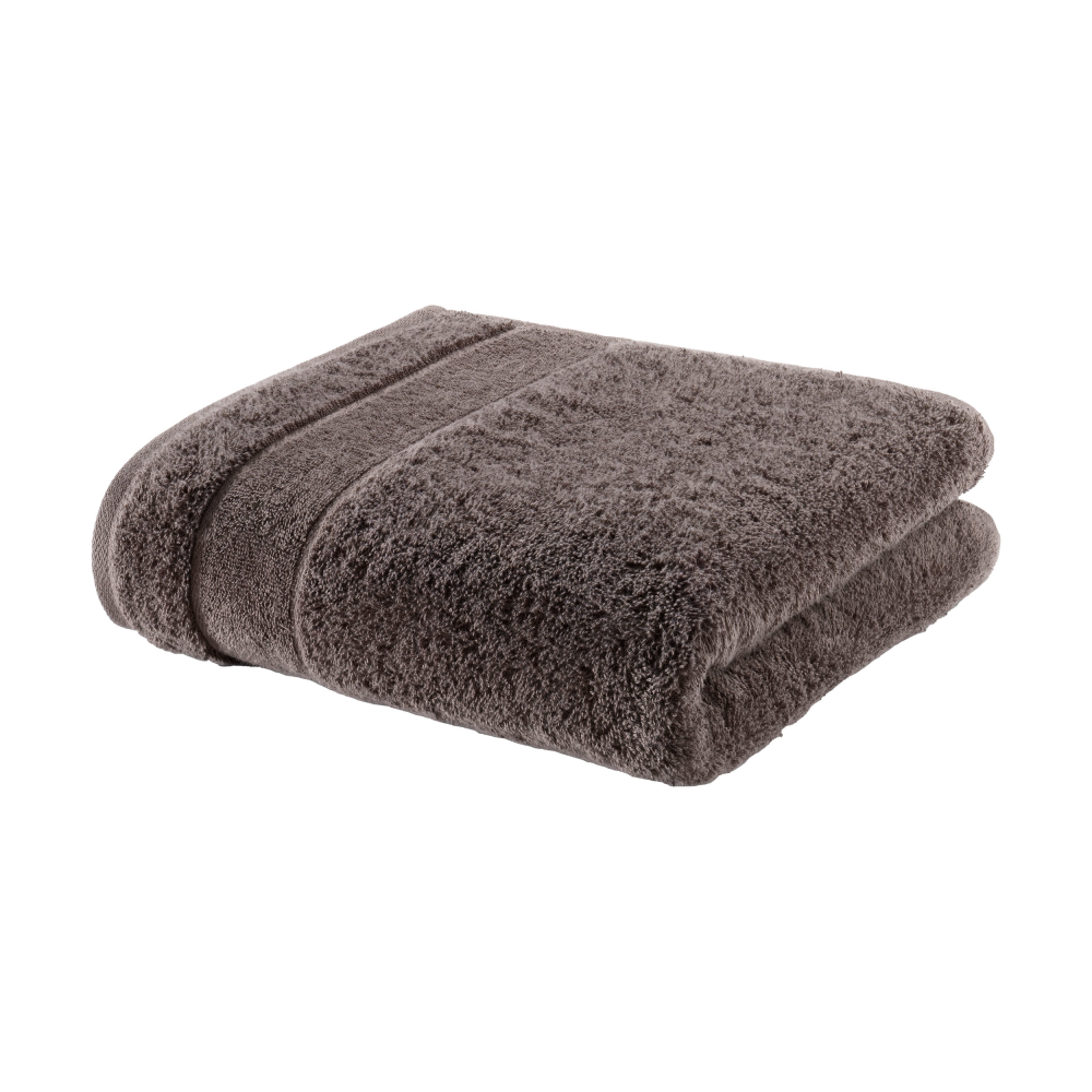 Duschtuch Uni walnuss